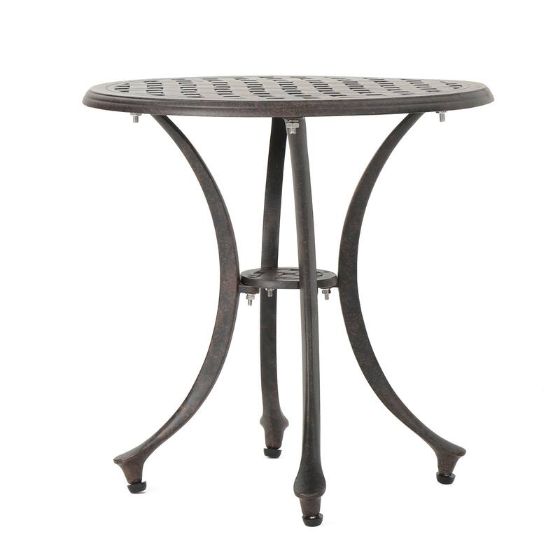 Outdoor 19" Cast Aluminum Side table