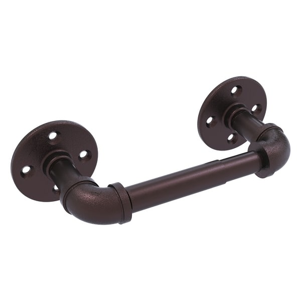 slide 1 of 1, Allied Brass Pipeline Collection 2 Post Toilet Paper Holder Antique Bronze