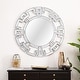 preview thumbnail 1 of 4, Abbyson Pierre Silver Round Wall Mirror