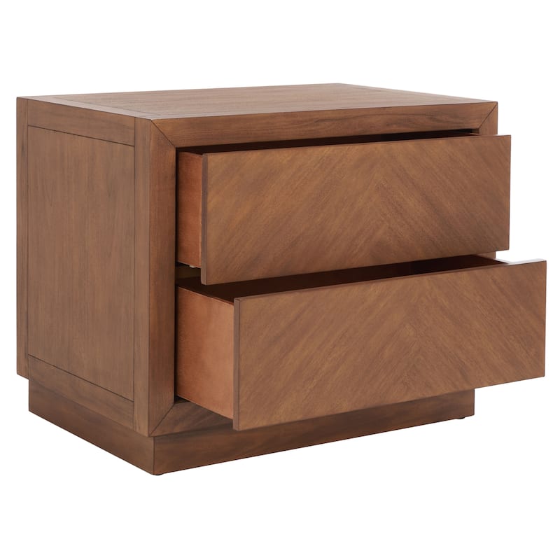 SAFAVIEH Couture Dzanna 2-Drawer Wood Nightstand