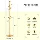 preview thumbnail 16 of 22, Roomfitters Tall Stainless Steel Coat Rack with Solid Wood Base, 72" Entryway Hanger with Detachable Stand