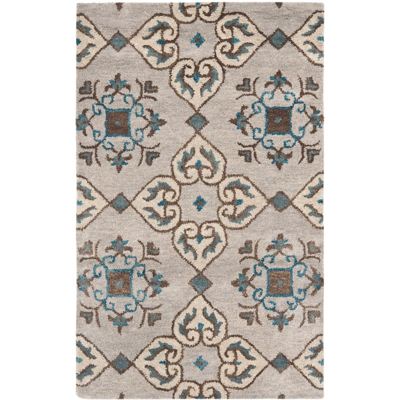 SAFAVIEH Handmade Wyndham Tawana Modern Wool Rug - 2' x 3' - Beige/Multi