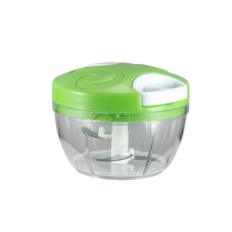 Hand Pull String Garlic Mincer Onion Cutter vegetable Chopper - Green/White