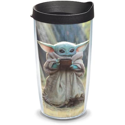 Tervis Star Wars - The Mandalorian Child Sipping Made in USA Double Walled Insulated Travel Tumbler, Classic