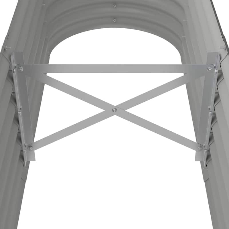 vidaXL Garden Raised Bed Patio Outdoor Raised Planter Box Powder-coated Steel