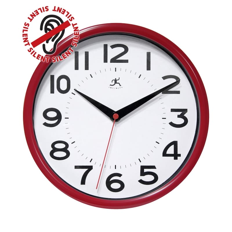 Infinity Instruments Metro Wall Clock, 9 Inch - 9 x 1.5 x 9