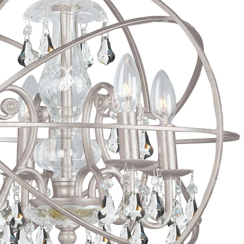 Crystorama Lighting Group Solaris 4 Light 17" Wide Globe Chandelier