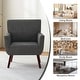 preview thumbnail 14 of 13, Modern Upholstered Armchair with Linen Fabric, Comfortable Accent Chair for Living Room, Bedroom or Office – Beige/blue/grey