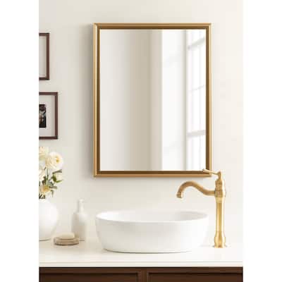 Kate and Laurel Colette Rectangle Bathroom Wall Mirror