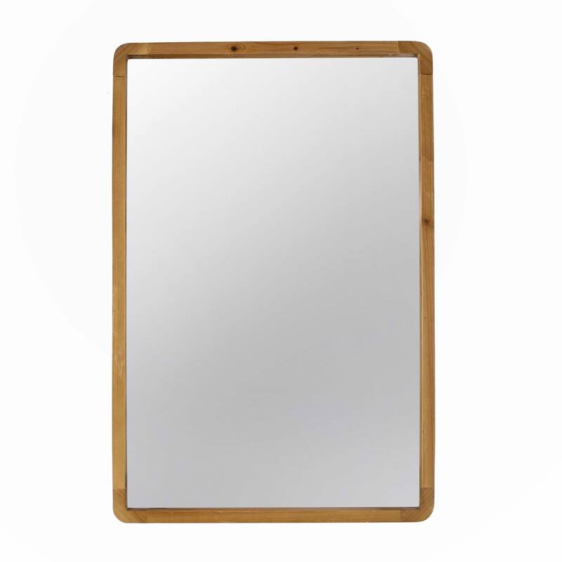 24"x36" Rectangle Wood Mirror, Farmhouse Wall Decor