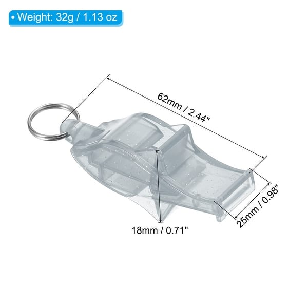 Plastic Sports Whistle with Lanyard and Mouth Grip, Super Loud, Grey ...
