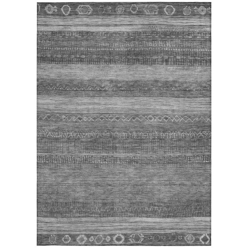 HomeRoots Aztec Transitional Rectangle Outdoor Rug
