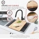 preview thumbnail 8 of 11, STYLISH 18 inch Over the Sink Bamboo Cutting Board A-904 - 18" x 12" x 1"