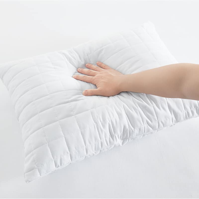 London Fog Supreme Memory Foam 2-Pack Pillow with Removable Cover - White