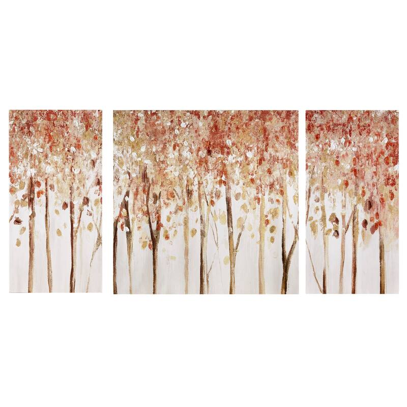 Madison Park Autumn Forest Triptych 3-piece Textured Canvas Wall Art Set