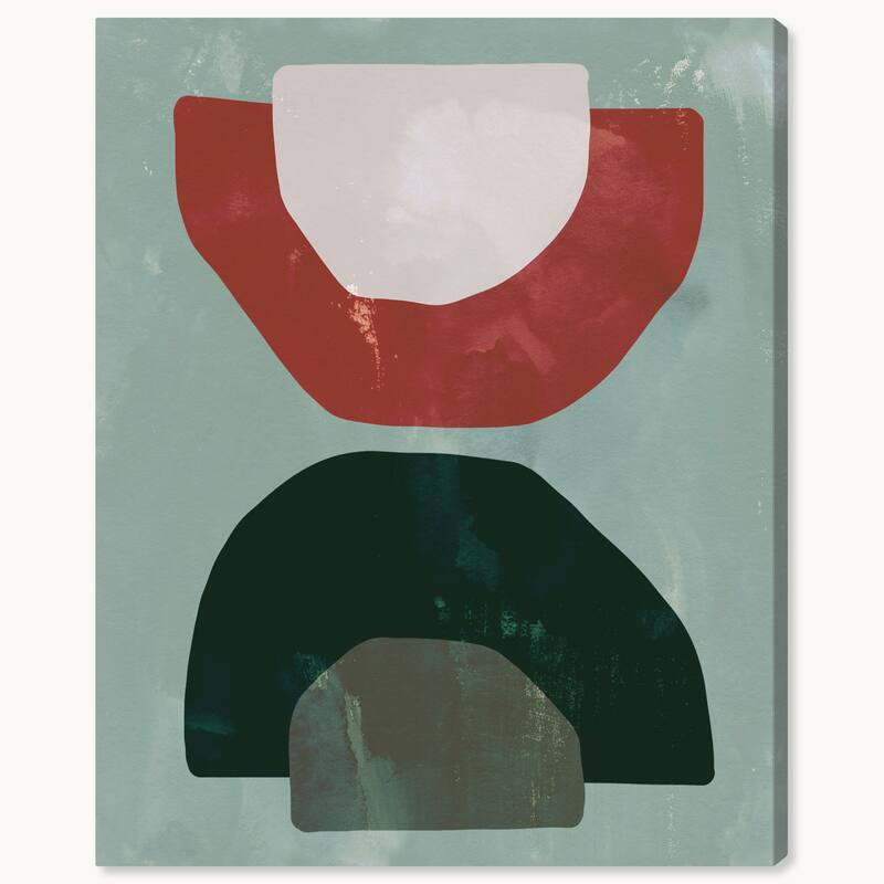 Wynwood Studio Canvas Abstract Cohesion Gray Rustic Wall Art Canvas Print