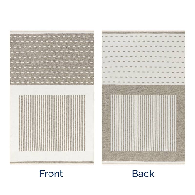 Nuloom Ofeliya SuperiorWash Geometric Reversible Machine Washable Area Rug