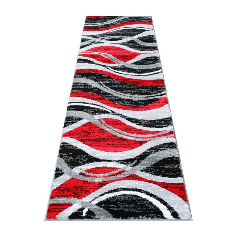 Modern Ripple Design Abstract Area Rug