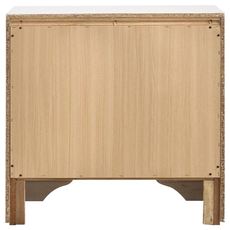 Miranda Contemporary 2-drawer Nightstand White