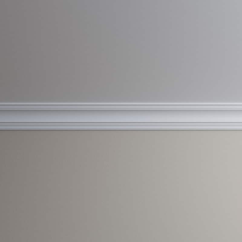 3 1/2"H x 3 1/2"P x 5"F x 96"L Austin Crown Moulding - 1-Pack