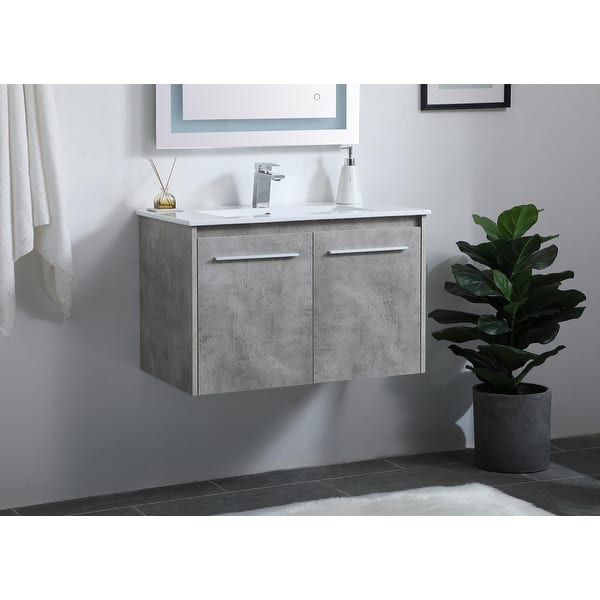Kirkland Floating Bathroom Vanity Set With Top Overstock 31567849