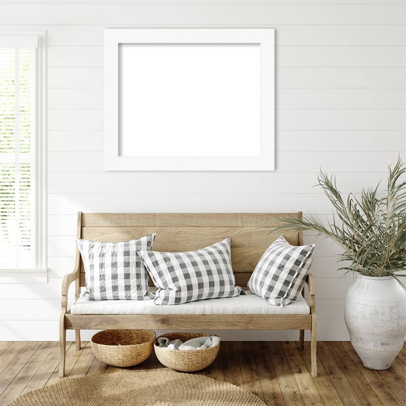 Amanti Art Basic Black Framed Dry Erase Magnetic Board