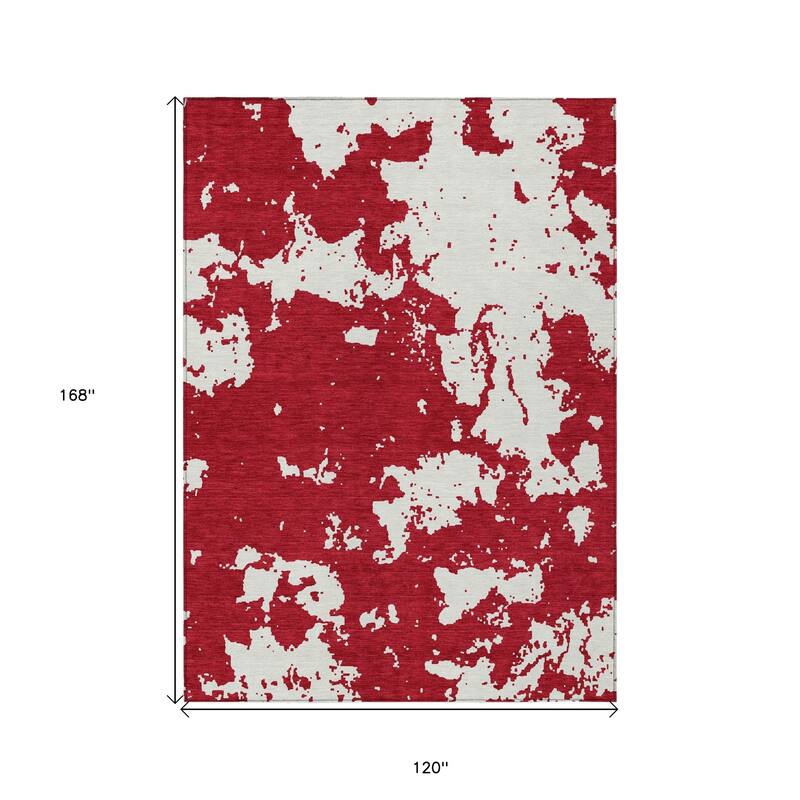 HomeRoots Abstract Transitional Rectangle Outdoor Rug