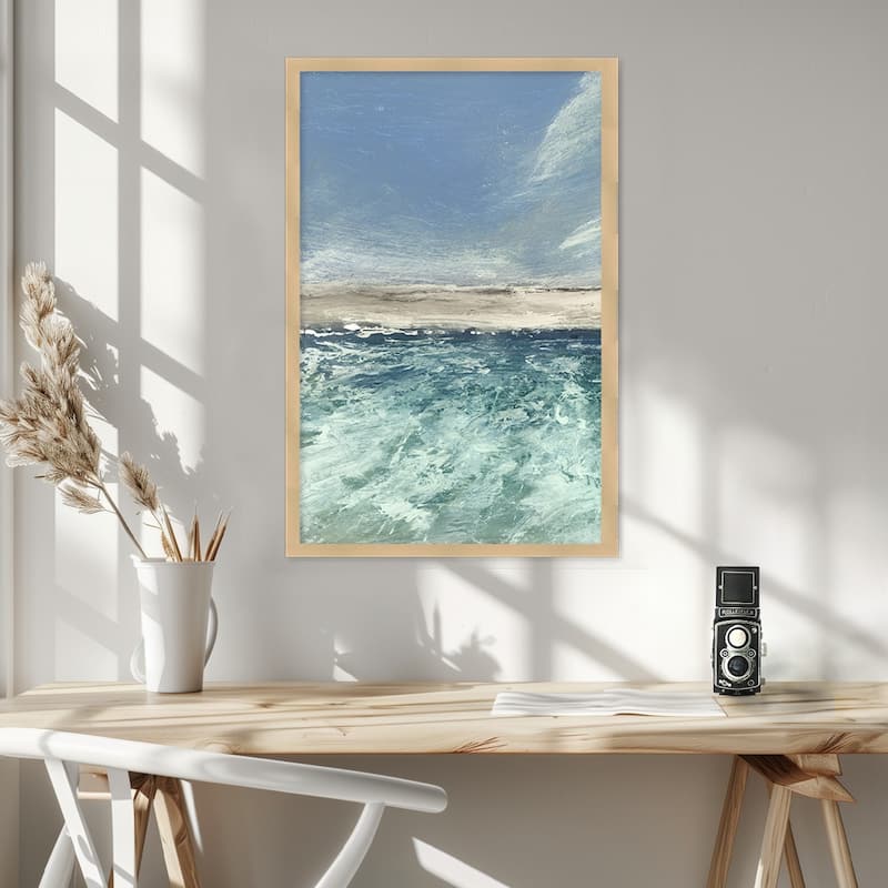"Voyagers" Framed Textured Wall Art