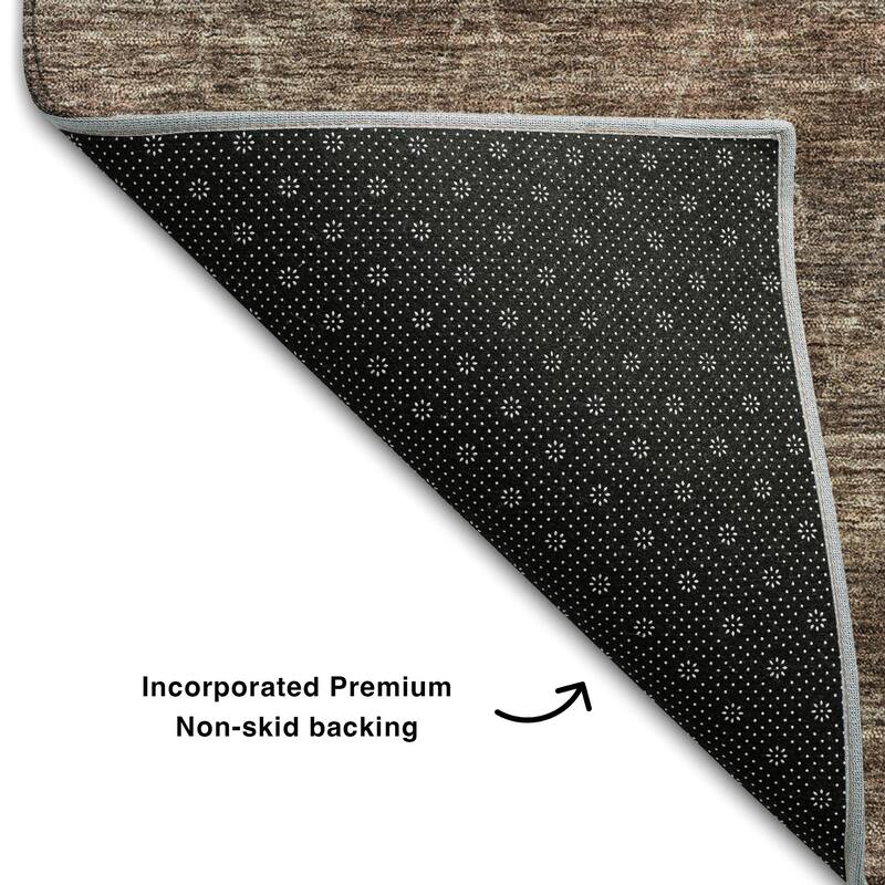 Premium Washable Super Soft Solid Trellis Mayfield Rug