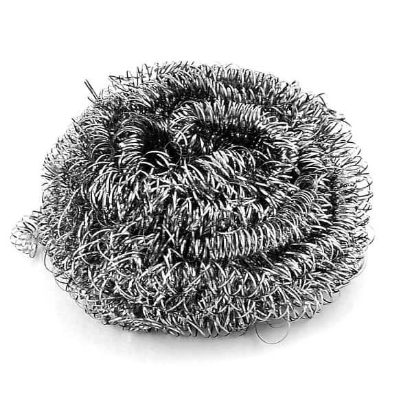 Stainless Steel Wire Dish Pan Scrubber Pad Cleaning Tool 60mm 6pcs - Silver  - 2.4 x 1(D*T) - Bed Bath & Beyond - 33902650