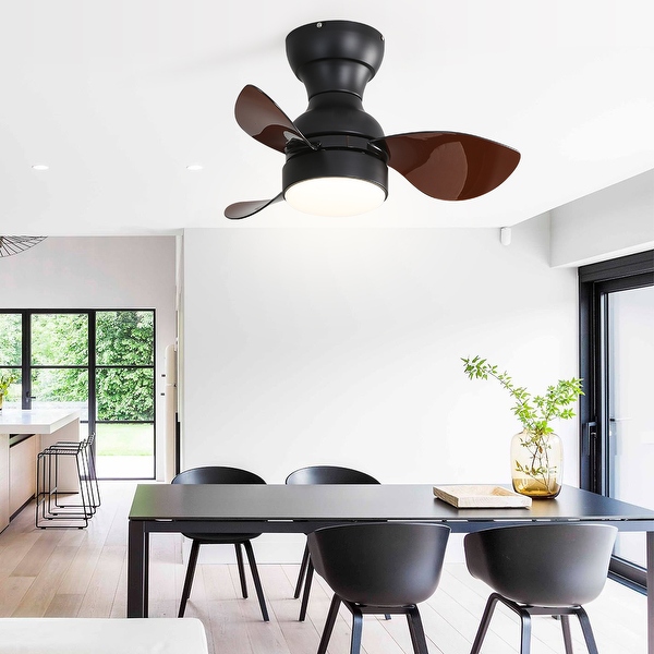 22 23 29 Flush Mount Ceiling Fan with Light and Remote Control for Small Room Patio Kitchen Bedroom On Sale Bed Bath Beyond 37427552