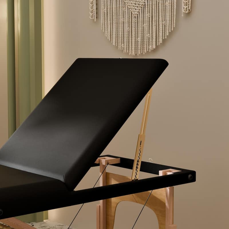 Portable Massage Table Foldable Spa Lash Bed with Adjustable Headrest