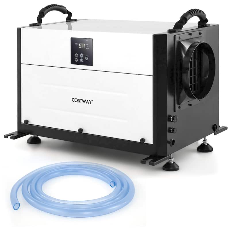 Costway 155 Pint Crawl Space Dehumidifier Commercial Dehumidifier with - See Details - White