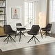 preview thumbnail 40 of 48, Swivel Dining Chairs set of 2/4,Mid Century Modern Dining Room Chairs Set of 4 - Brown