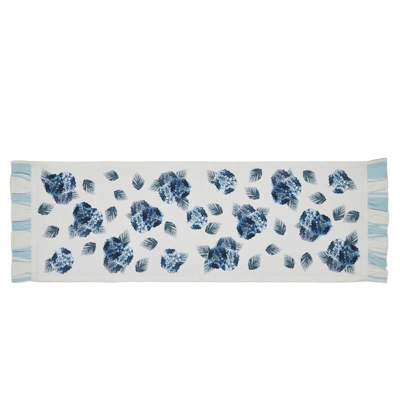 Finders Keepers Hydrangea Ruffled Runner 12x36