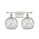Option White and Polished Chrome / Clear Glass