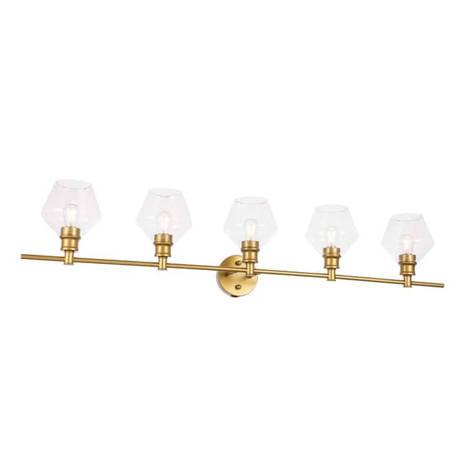 Carson Carrington Ullerslev 5-Light Clear Glass Wall Sconce