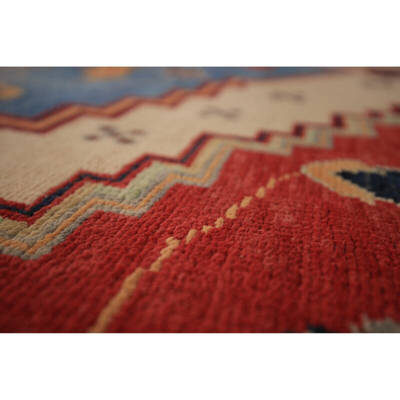 Vegetable Dye Red Sultanabad Oriental Rug Hand-Knotted Wool Carpet - 8'11" x 12'0"