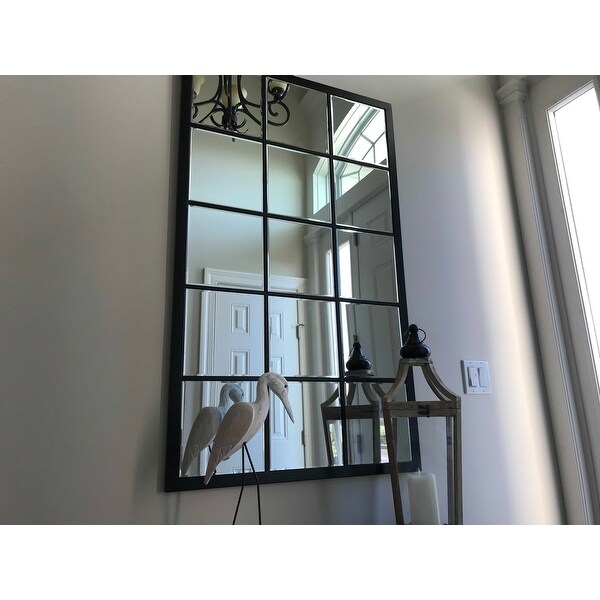 Top Product Reviews For Large Rectangle Metal Grid Mirror With