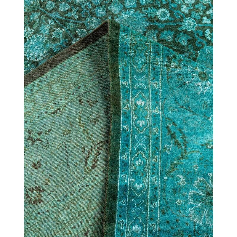 Fine Vibrance One-of-a-Kind Hand-Knotted Area Rug - Brown, 8' 2" x 10' 4" - 8' 2" x 10' 4"