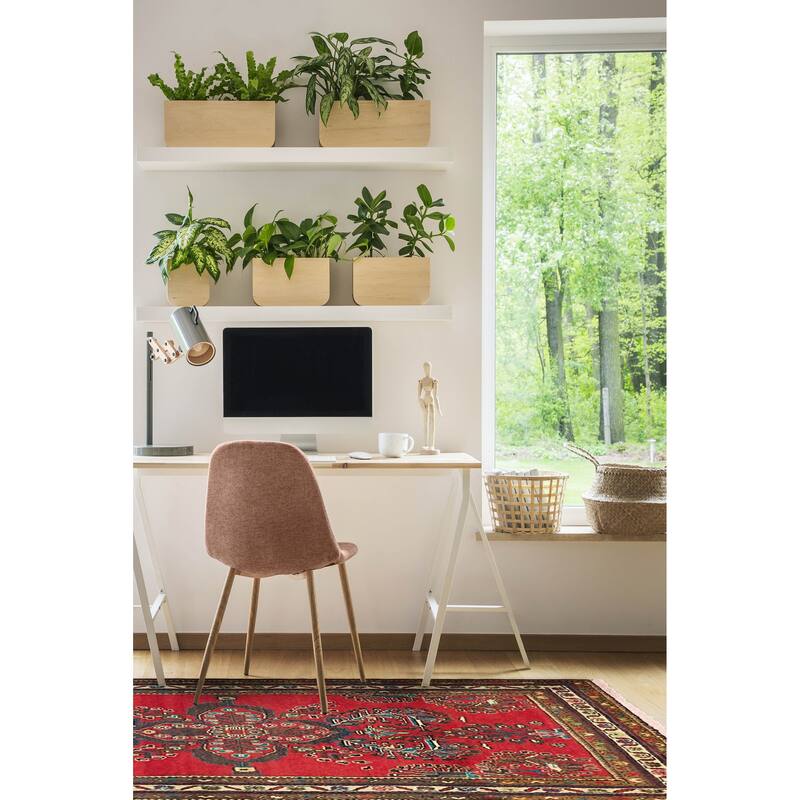 ECARPETGALLERY Hand-knotted Anadol Red Wool Rug - 3'3 x 5'0