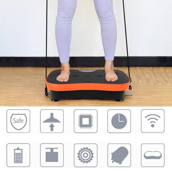 Full Body Vibration Platform Body Shaker Flat Platform Massager Fitness -  Bed Bath & Beyond - 34998470