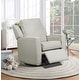 preview thumbnail 1 of 19, The 1st Chair Harrison Gliding, Swivel Recliner - Made In USA Millionaire Gray