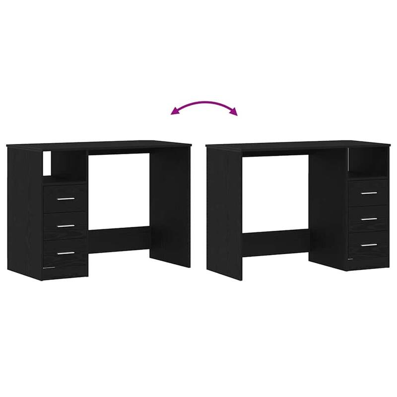 vidaXL Desk Engineered wood 40.2 in x 19.7 in x 29.9 in Desk