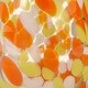 preview thumbnail 3 of 2, 16 oz. Confetti Glass Stemless Wine Drinkware Orange and Yellow Candy Corn Dishwasher Safe Set of 6