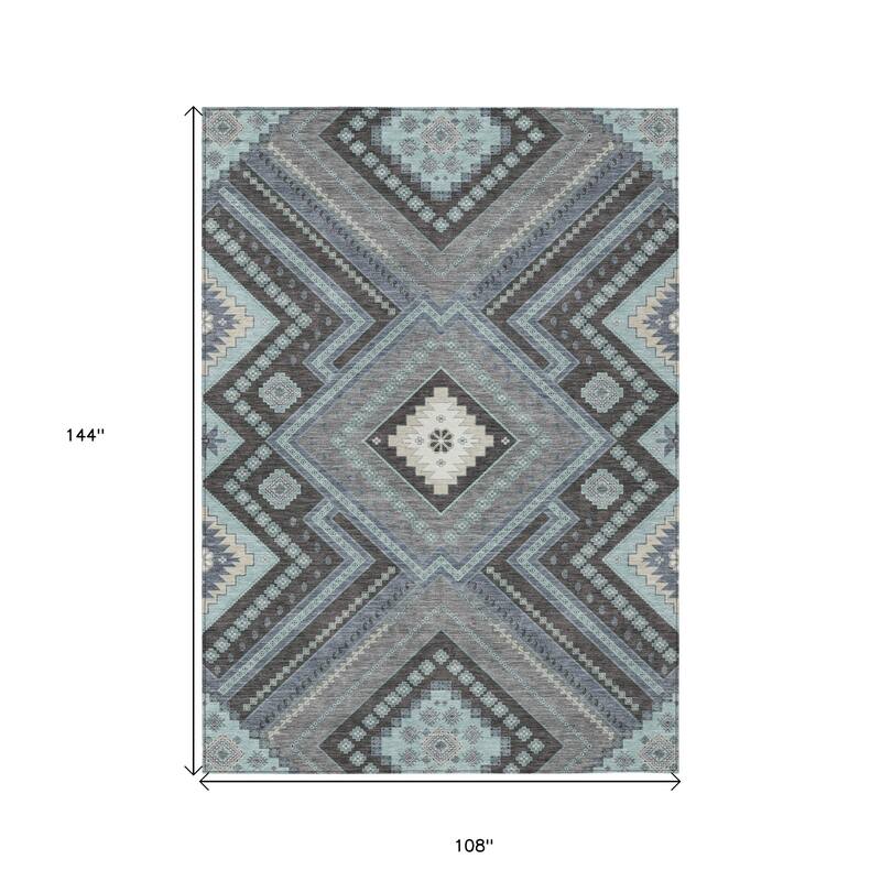 HomeRoots Tribal Transitional Rectangle Outdoor Rug