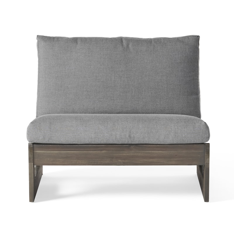 Sherwood Outdoor 4-Seater Wood Chat Set by Christopher Knight Home