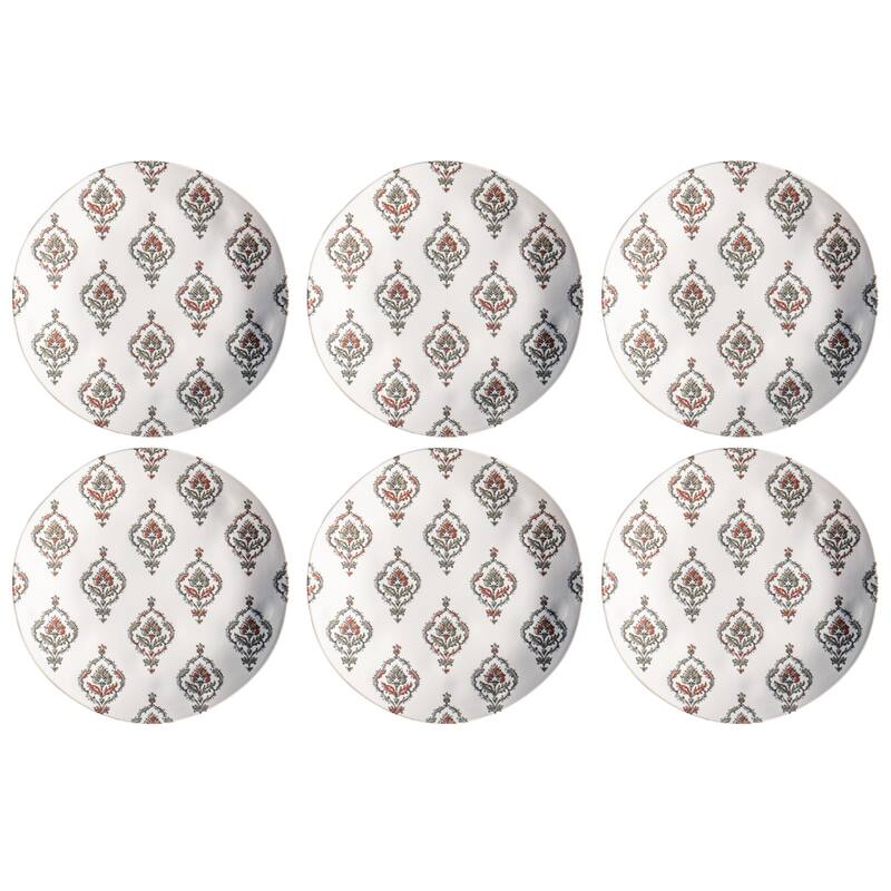Abode Homewares Kashmir NewWave Melamine Dinner Plate - 10.5" - Set of 6