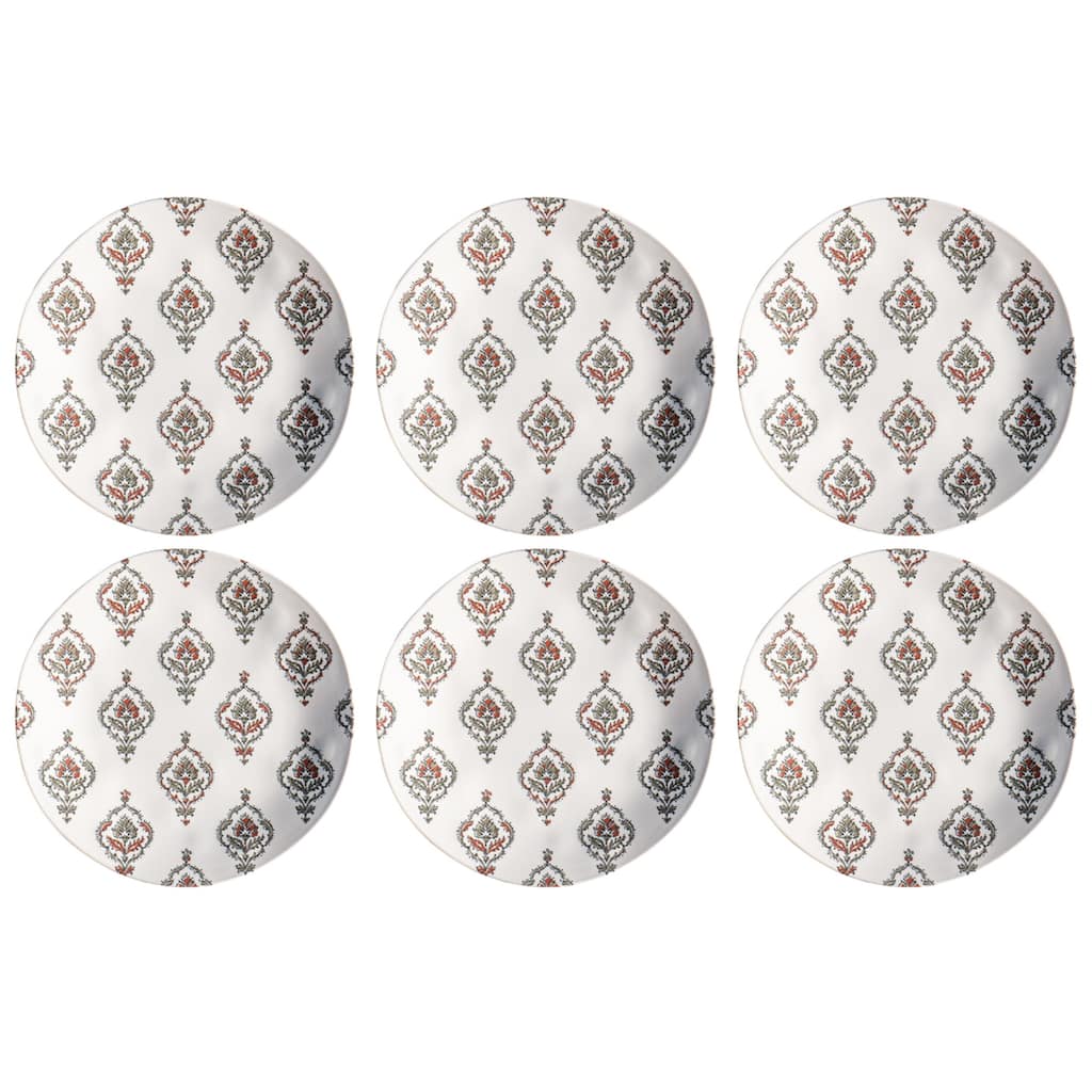 Abode Homewares Kashmir NewWave Melamine Dinner Plate - 10.5" - Set of 6