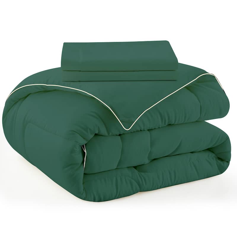 All Season Satin Down Alternative Comforter Set
